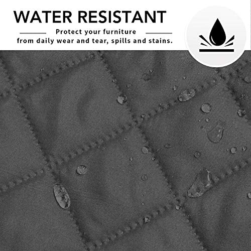 Easy-Going Reversible X-Large Sectional Couch Cover Dark Gray - Water Resistant Sofa Protector