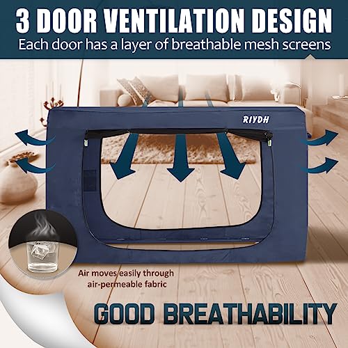 Blue Twin Bed Tent Canopy for Kids & Adults Indoor Blackout Sleep Tent