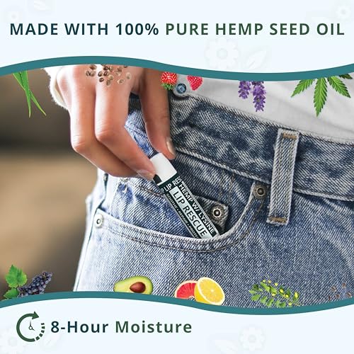 Hemp Lip Balm with L-Lysine-Heal, Moisturize, Protect (1)