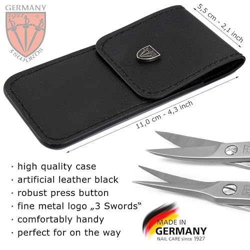 3 Swords Germany Nail & Cuticle Scissors Set – Extra Fine, Stainless Steel