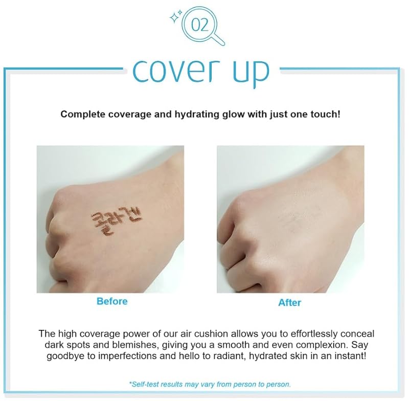 Enough Collagen Aqua Air Cushion SPF50 Dewy Foundation - Light Beige