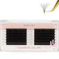 KIARA SKY LASH Cashmere Volume Lash Extensions | Premium Cashmere Lash Extensions | Soft Semi-matte natural finish | For Professional Eyelash Extensions Use Only | Black, (C-0.07-16MM)