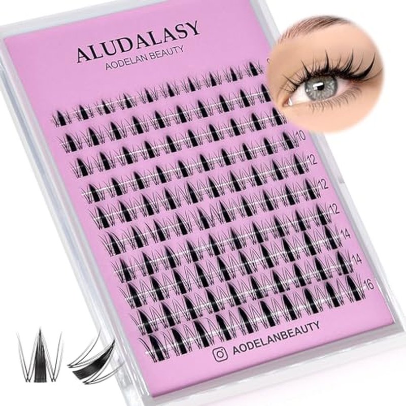 Manga Lash Clusters Kit - C Curl, 8-16MM With Invisible Clear Band & Waterproof Bond/Seal Kit for Anime Lashes | Wispy, Natural Look, Easy DIY Application