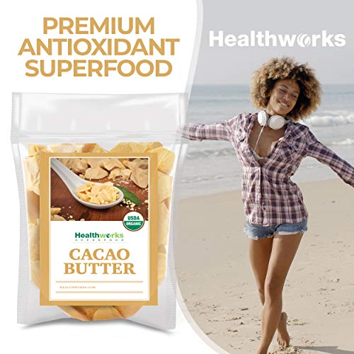 Organic Cacao Butter 16 Ounce - Raw Unrefined Vegan Keto Non-GMO