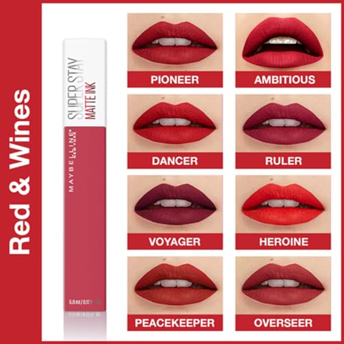 Long-Lasting Matte Liquid Lipstick - Non-Drying, Up to 12 Hours - Multiple Shades