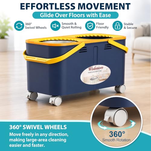 Compact Rinse Mop Gen 1, Clean & Dirty Water Separation, Blue/Yellow