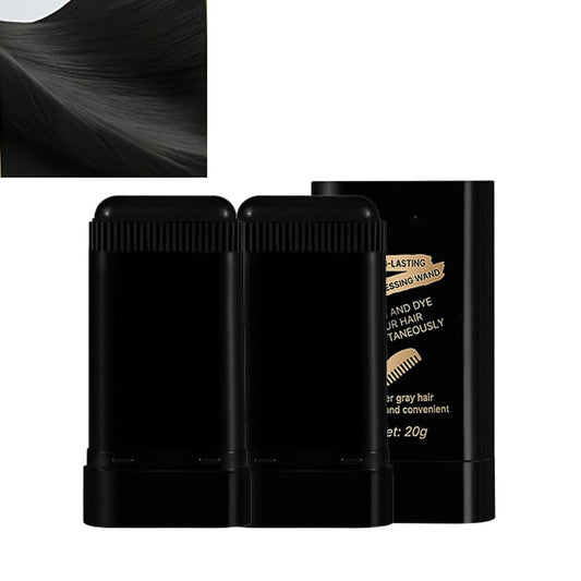 Bosuyo Ultimate Hair Dye Comb, Waterproof and Sweat-Proof Hair Dye Comb for Gray Hair, 2 in 1 Instant Dye for Women & Men(Black+Black)