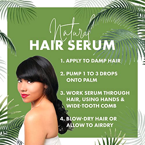 Ultra Shine Hair Serum for Frizz Control & Brightness - Natural Botanical Extracts