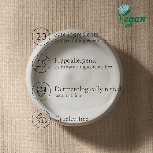 Calming Oat and Tea Tree Face Moisturizer - Sensitive Skin Vegan Cream 55ml