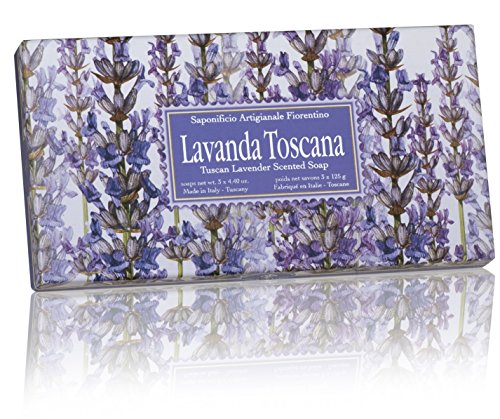 Lavender Bar Soap Set - 3 x 125g Natural Handmade Soap Bars