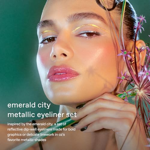 Metallic Eyeliner Set - Emerald City Inspired, Long-Wearing & Smudge-Resistant, 4 Shades