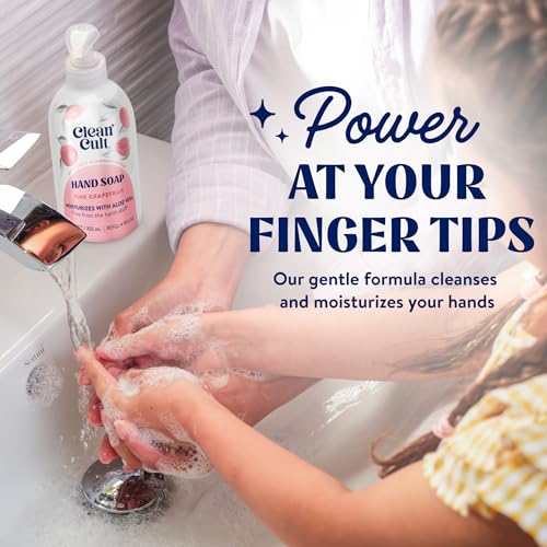 Liquid Hand Soap Refill Pink Grapefruit 32oz Pack of 3 - Moisturizing, Eco-Friendly