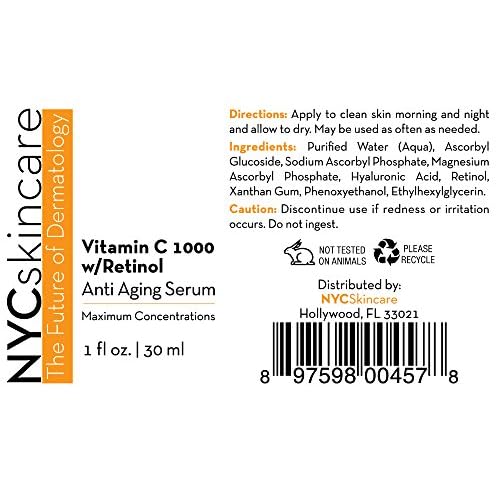 Vitamin C 1000 with Retinol Anti Aging Serum