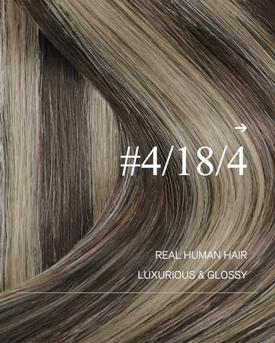 YoungSee Sew-In Hair Extensions Chocolate Brown Balayage 14 Inch 70g - Variation of 2-C-#4/18/4