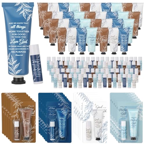 Christian Hand Cream & Lip Balm Set Bright Color - 24 Packs Christian Gift