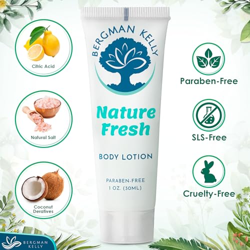 Bergman Kelly Travel Size Lotion 1 fl oz Pack of 100 - Nature Fresh Scent, TSA Approved