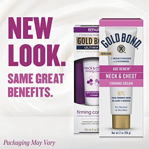 Gold Bond Age Renew Neck & Chest Firming Cream & Body Lotion Set