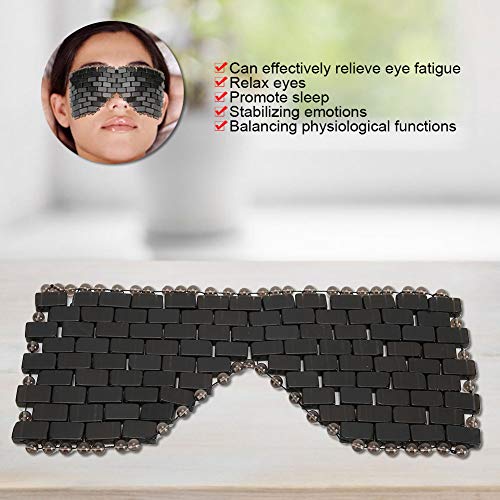 Jade Eye Mask for Puffy Eyes and Sleep Relief - Cooling Stone Face Cover
