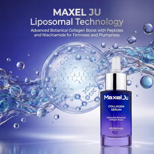 Liposomal Collagen Serum for Face with Peptides & Niacinamide - Anti-Aging Hydrating Treatment
