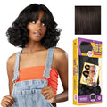 Sensationnel Butta Lace 90s Bangs Wig Unit 914 - Dark Brown, Glueless Synthetic with HD Lace Front
