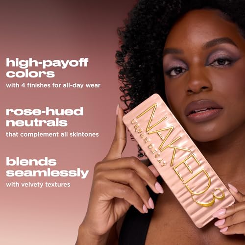 Urban Decay Naked3 Eyeshadow Palette - 12 Pink & Neutral Shade Eyeshadows