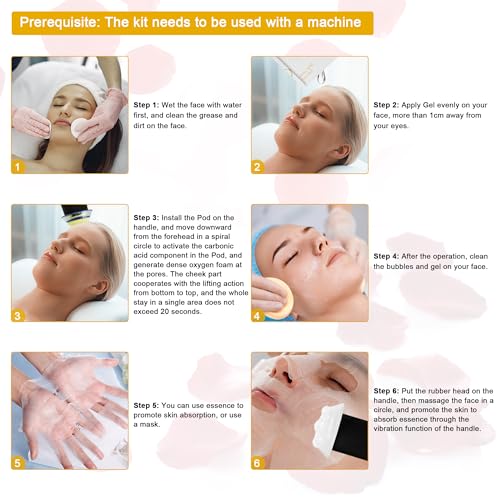 Elitzia CO©ü Facial Kit - 6 Sets/Box for CO©ü Oxygen Facial Machine, Complexion Luminating & Radiance Boost ETDGEL6 (Luminating Formula)