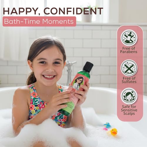 Kids Lice Prevention Hair Care Set – Natural 2-in-1 Shampoo & Conditioner + Detangler Spray, Paraben & Sulfate Free, 8 oz Each