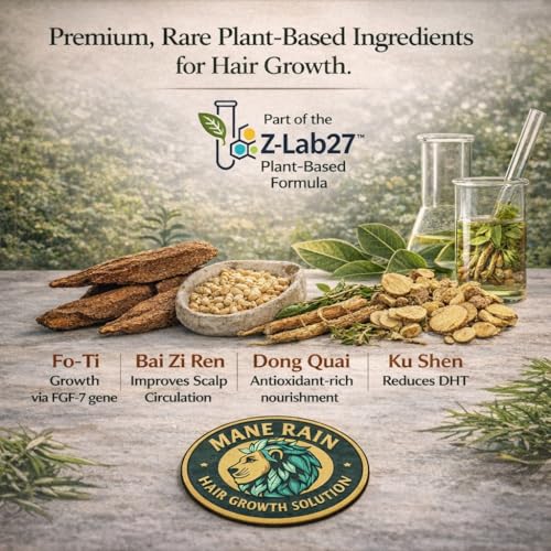 Mane Rain Z-LAB27 BioActive Plant Hair Growth Treatment for Men & Women