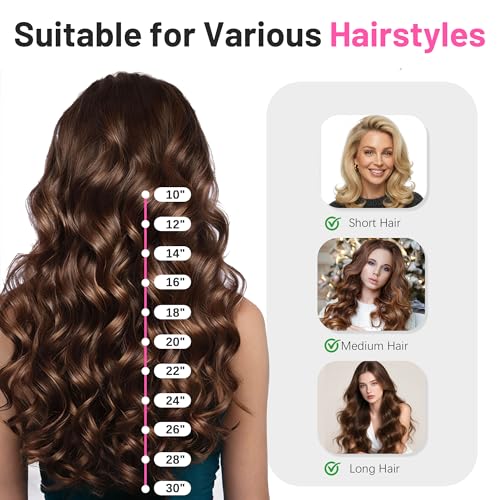 Travel 1 Inch Curling Iron - Pink, Dual Voltage with EU/UK Plug