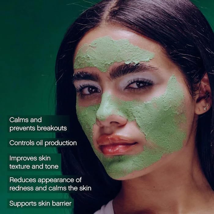 Acne Treatment Mask for Sensitive Skin - Clarifying & Calming 2 Oz