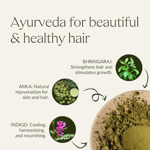 Khadi Ash Brown Plant Hair Color - Natural Herbal Vegan Hair Dye 3.5oz