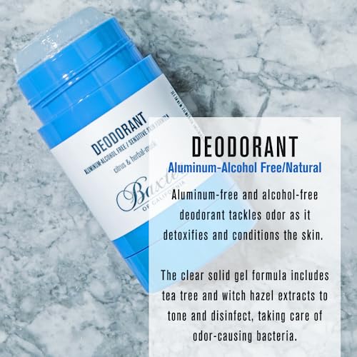 Aluminum-Free Citrus Herbal Musk Deodorant for Men - 2 Pack of 2.65 oz Stick, Variation of Deodorant Only