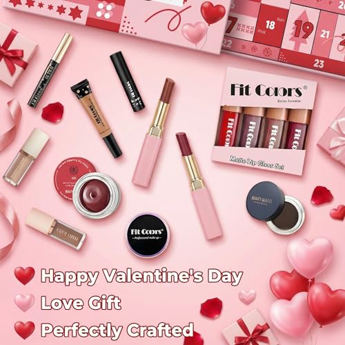 Makeup Advent Calendar 2025, 24 Days Christmas Countdown Calendar Makeup Gift Set, Holiday Cosmetic Surprise Make Up Set for Women, All-in-One Beauty Cosmetic Collection for Beginners & Experts
