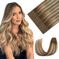 Youngsmile Blonde #3/8/22 Hair Extensions 20 Inch 45g - Walnut Brown to Ash Brown & Golden Blonde Variation