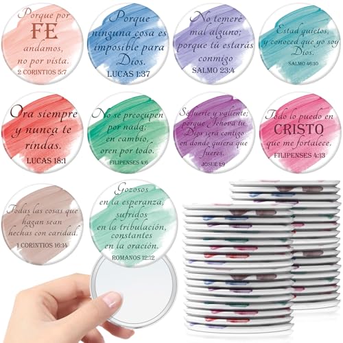 60 Pcs Christian Compact Mirrors Bulk for Women - Bible Verse Gift Set (Variation of THIS listing: 60)