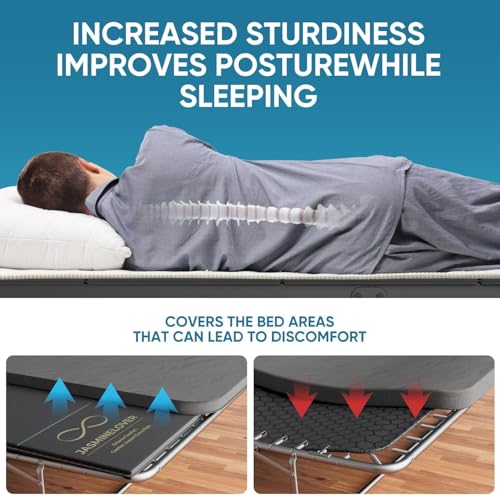 Full-Size Bunkie Board 54x75 Heavy-Duty Reinforced Wood Support for Mattress