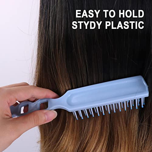 Bulk 100 Blue Hair Brushes for Detangling & Styling - Soft Bristles for Curly Wavy Hair
