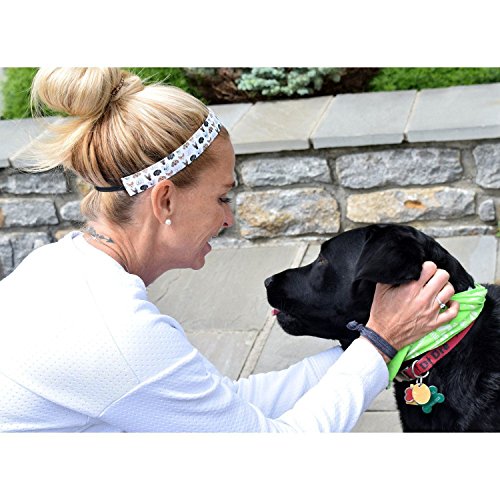 No Slip Headband 2 Pack for Dogs & Active Wear - Black & Wicked