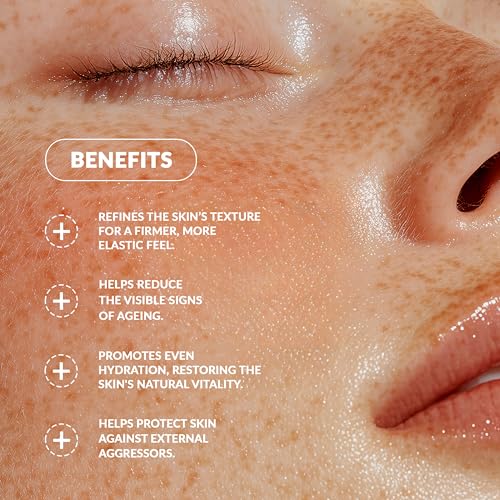 Snail Secretion Face Cream with Hyaluronic Acid - Anti-Aging Moisturizer for All Skin Types - 1.69 Fl Oz