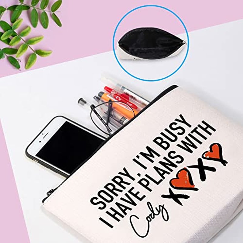 GJTIM Ladies Gym Gift Sorry I¡¯m Busy I have Plans With Cody Fitness Travel Accessory Bag for Fans (Plans With Cody Bag)