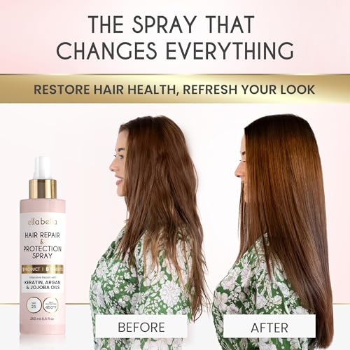 All-in-1 Heat Protectant Hair Spray with UV Shield & Repair - Up to 450°F
