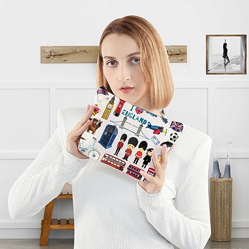 WZMPA England Travel Cosmetic Bag British Vacation Gifts United Kingdom Makeup Zipper Pouch Bag UK Trip Merchandise (England)