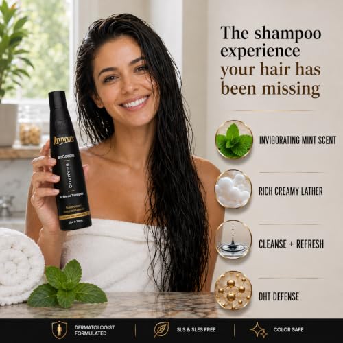 Revivogen MD Bio-Cleansing Shampoo for Thinning Hair - SLS-Free, Peppermint, Biotin, 8oz - Shampoo