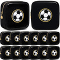 12 Pcs Soccer Themed Makeup Bags for Girls - Transparent PVC Small Organizer - Variation of THIS Listing