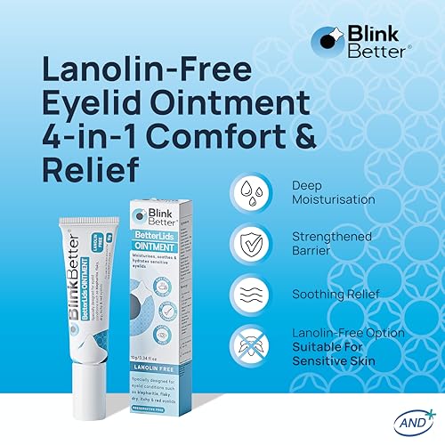 Lanolin-Free Eyelid Care Bundle ? Hydrating Eyelid Ointment (10g) + Tea Tree Oil Eyelid Wipes (20ct) ? Soothe Dry, Itchy, Red & Sensitive Lids ? Gentle, Nourishing Daily Eye Care