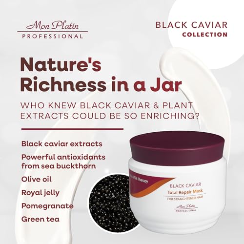Black Caviar Hair Conditioning Mask for Straightened Hair 500ML - Total Repair & Deep Nourishment