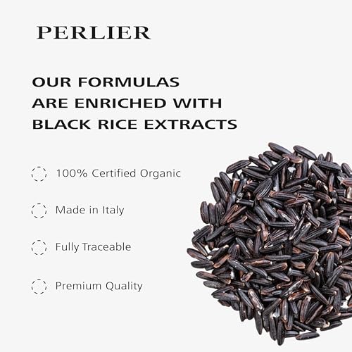 Perlier Black Rice Platinum Face Toner - Brightening & Moisturizing Skin Care, 6.7 fl oz