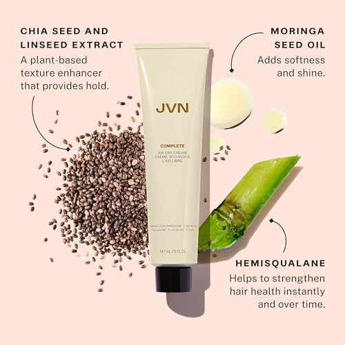 JVN Hair Care Set - Scalp Oil, Air Dry Cream & Repair Serum for Frizz & Heat Protection