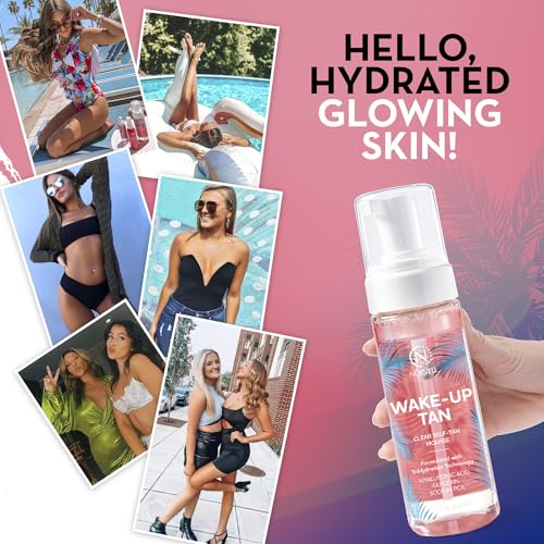 Norvell Wake-Up Tan Self Tanning Mousse 5.5 oz - Clear, Hydrating, Gradual Sunless Tan