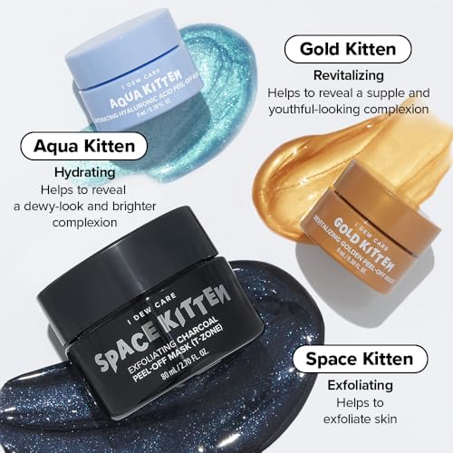 I DEW CARE Space Kitten Peel-Off Mask Set with Black Headband Gift